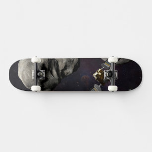 Skateboard Dart Spacecraft Et Le Liciacube Avant Impact