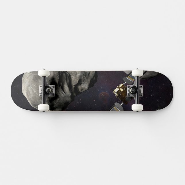 Skateboard Dart Spacecraft Et Le Liciacube Avant Impact (Horz)