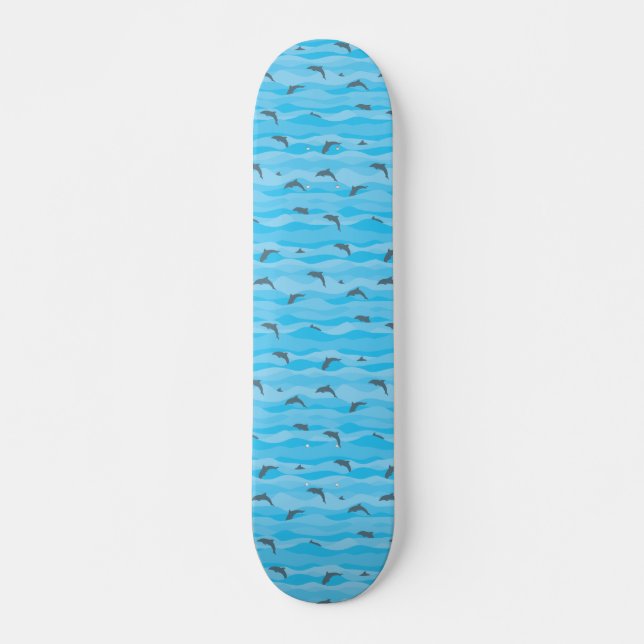 Skateboard Dauphins - planche à roulettes (Devant)