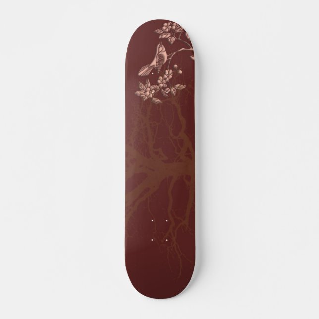 Skateboard de beauté asiatique (Devant)