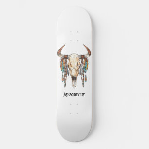 Skateboard de conception amérindienne personnalisé