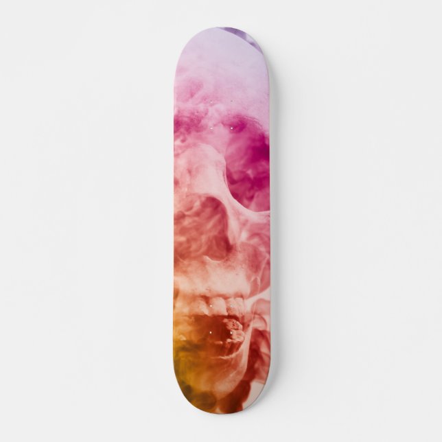 skateboard de fumée dessin d'art personnalisé (Devant)