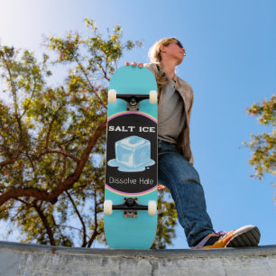 Skateboard de glace salée