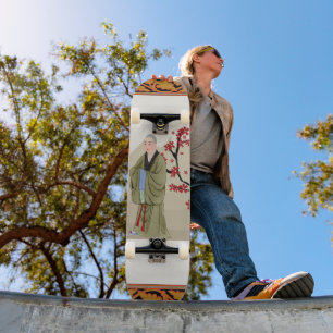 Skateboard de moine bouddhiste
