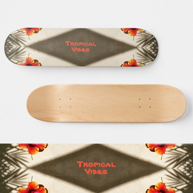 Skateboard de vibes tropicales (Créateur téléchargé)