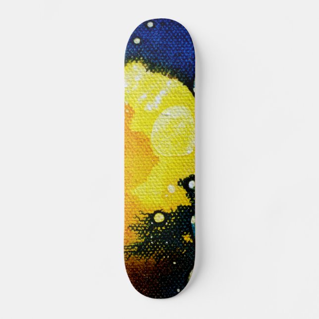 Skateboard Décès Polychromoptique par Michael Moffa (Recto)
