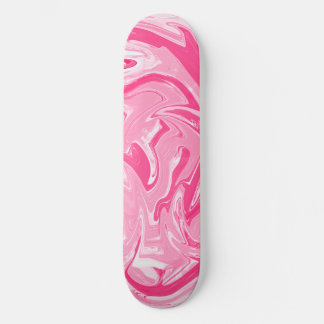 Skateboard Deck aus rosa Marmor
