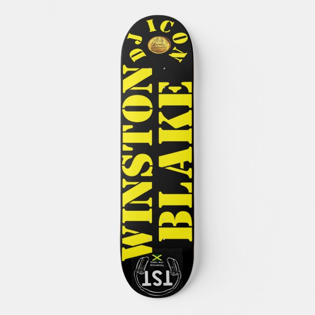Skateboard Deck de planche à roulettes DJ ICON WINSTON BLAKE  (Recto)