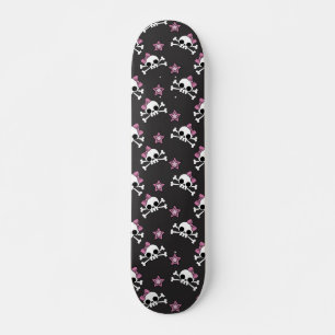 Skateboard-Deck für Girls Skulls und Stars Skateboard