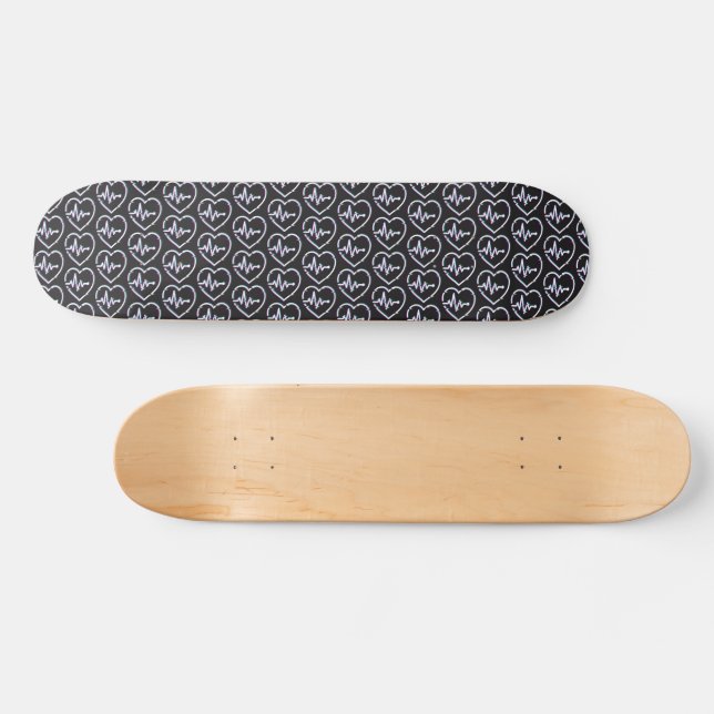 Skateboard-Deck für Herz-Karo Skateboard (Horizontal)
