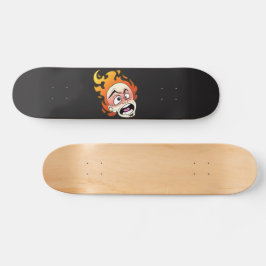 Skateboard-Deck mit dem Scovillicer-Feuerkopf Skateboard