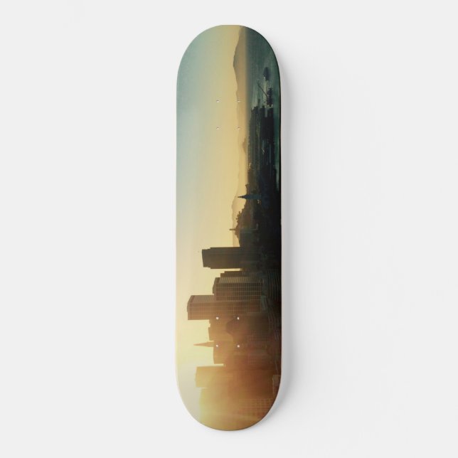 Skateboard Deck mit Foto von San Francisco Bay (Vorderseite)