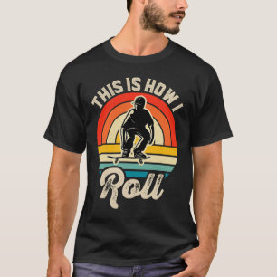 Skateboard Deck So Roll ich Retro Sunset S T-Shirt