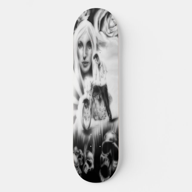 Skateboard Deck "Throwback" (Vorderseite)