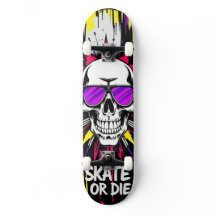Skateboard Deck 'VIN' - Punk Grunge - SKATE OR DIE