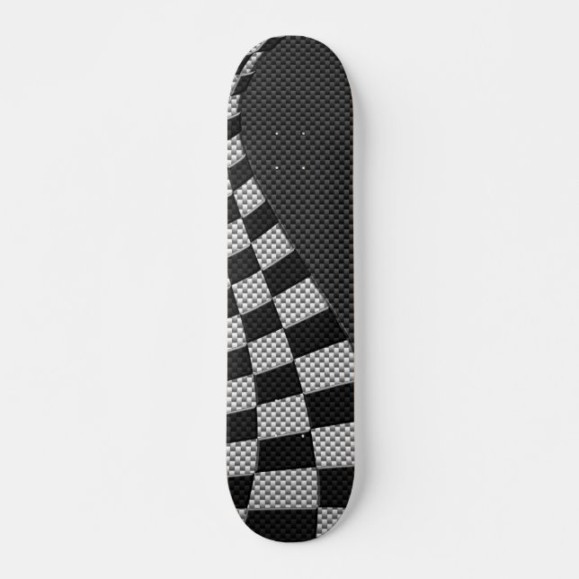 Skateboard Décor à lames en fibre de carbone (Devant)