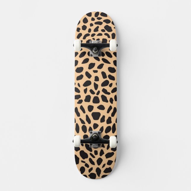 Skateboard Décor de guépard de peau (Recto)