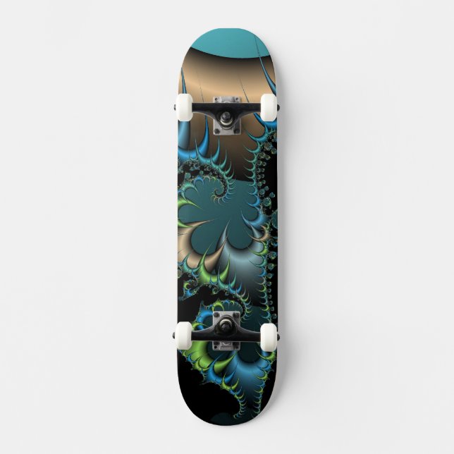 Skateboard Deep Space Creature Fraktal (Vorderseite)