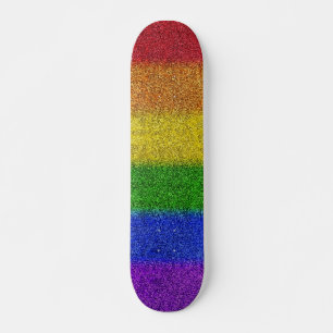 Skateboard Dégradé de la Parties scintillant arc-en-ciel tomb