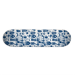 Skateboard Delft Blue