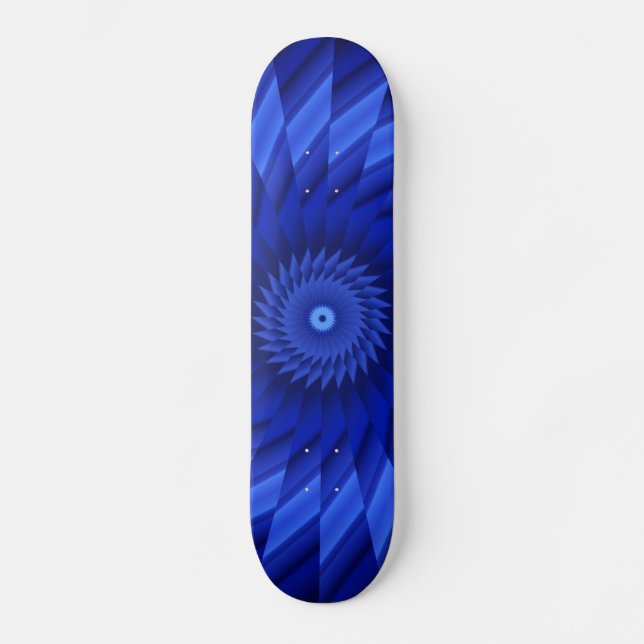 Skateboard Démarrage de la ligne bleue mince (Recto)