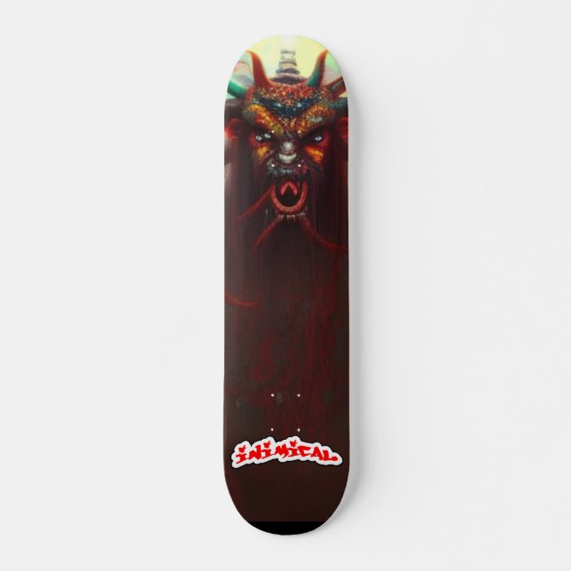Skateboard Démon de l'IA (Devant)