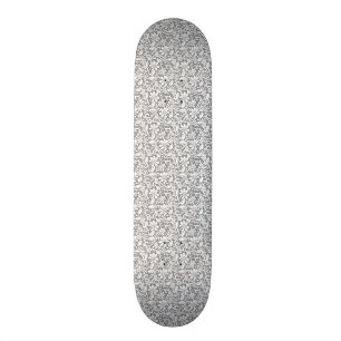 Skateboard Dentelle blanche 1
