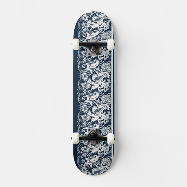 Skateboard Dentelle blanche 2 (Recto)