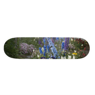 Skateboard Des fleurs printanières le long d'un chemin de jar