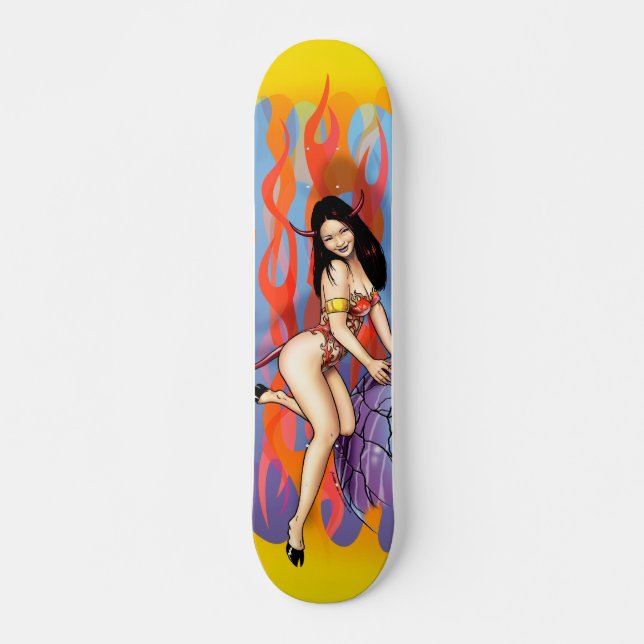 Skateboard des Teufel-Mädchen-2 (Vorne)