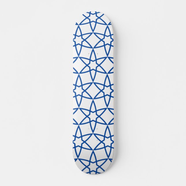 Skateboard Design coloré turc sans couture arabe mignon (Devant)