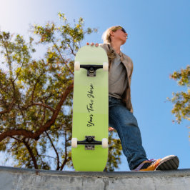 Skateboard Design contemporain Vert clair Texte personnalisé