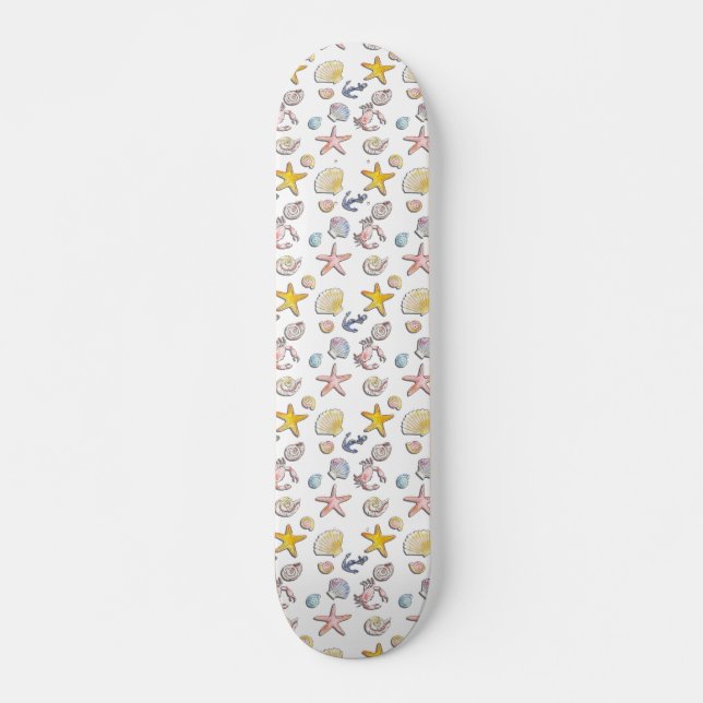 Skateboard Design de plage simple et agréable (Devant)