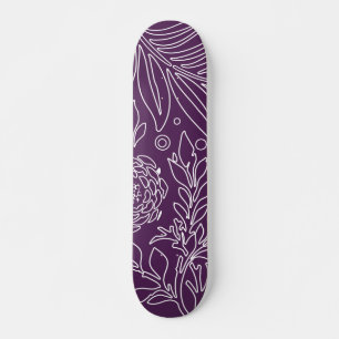 Skateboard Design floral 33