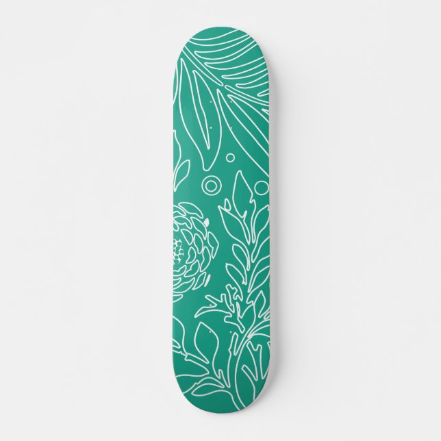 Skateboard Design floral 34 (Devant)