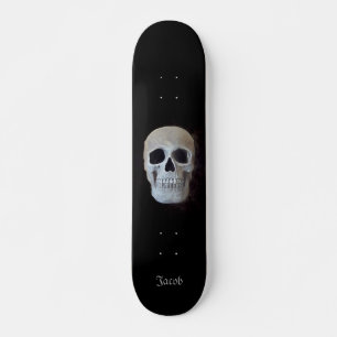 Skateboard Design gothique à la mode, noir et blanc