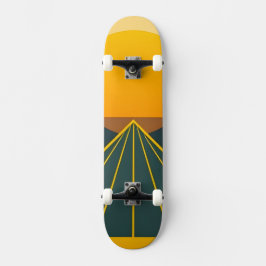 Skateboard Design graphique rétro élégant