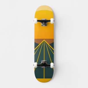 Skateboard Design graphique rétro élégant