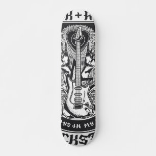 Skateboard Design Guitar Rock