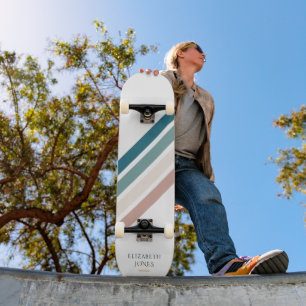 Skateboard Design minimaliste aux couleurs pastel