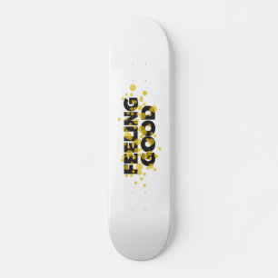 Skateboard Design moderne, ludique, gai du Feeling Good