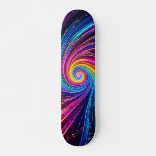 Skateboard design néon cool