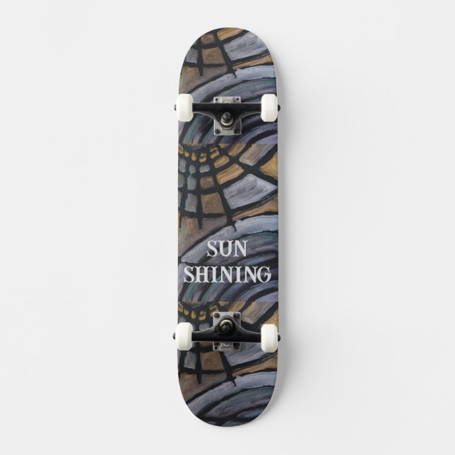 SKATEBOARD DESIGN SUN SHINING (Vorderseite)