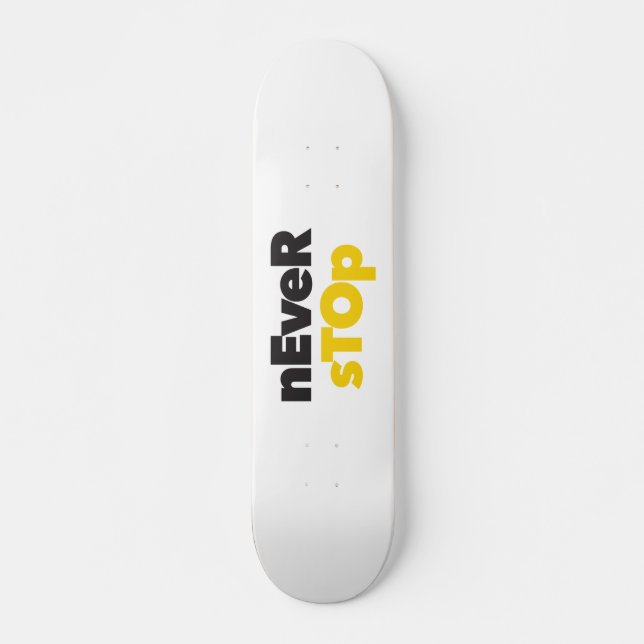 Skateboard Design typographique moderne, simple et audacieux (Devant)