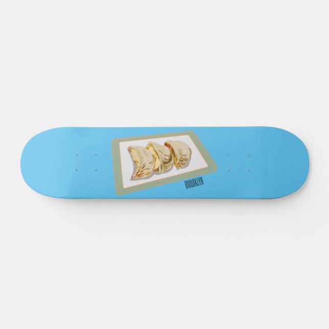 Skateboard Dessin de Jiaozi / Chinese dumplings (Horz)
