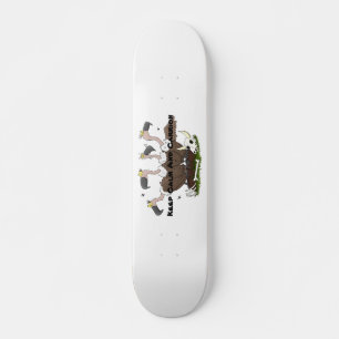 Skateboard Dessin de l'humour vautours drôle