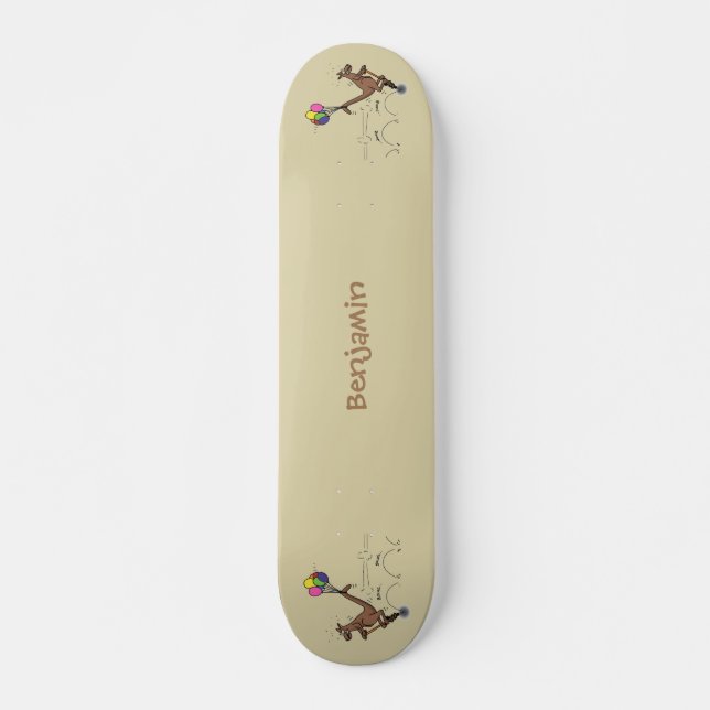 Skateboard Dessin d'humour australien kangourou (Devant)