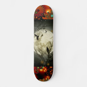 Skateboard Destin grunge de rouille de lune de nuit de