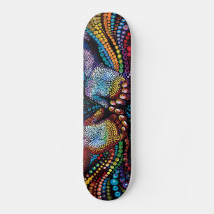 Skateboard Deux mains - Style autochtone - Planche de skatebo
