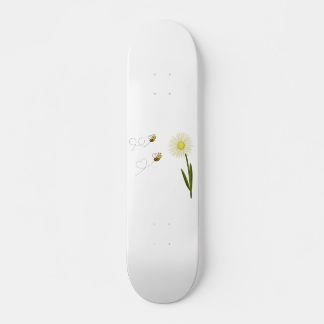 Skateboard Deux petites abeilles mignonnes (Devant)